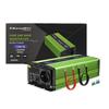 Qoltec Convertor de tensiune Monolith | încărcare baterie | UPS | 600W | 1200W | 12V la 230V | Sinus Pur