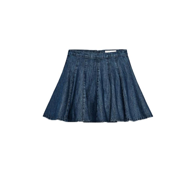 

Spring New Women s Clothing Sweet Style Casual Easiest for Match Cotton Stitching Decoration Denim Mini Skirt 5252090 Blue L