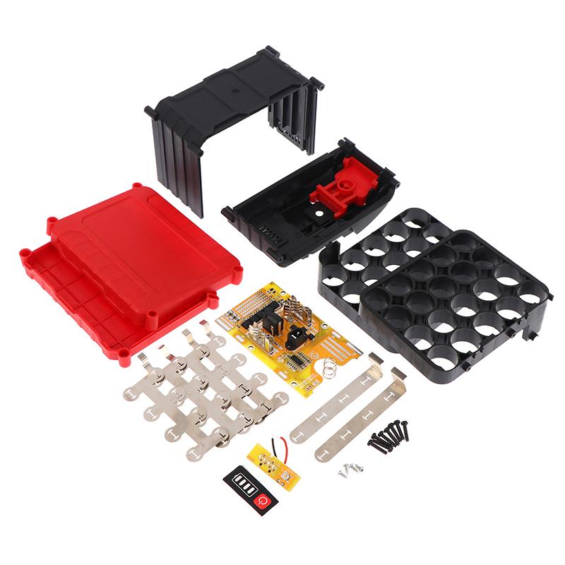 1Set 21V 100A 20*21700 Power Tool Accessories Li-Ion Battery Case For Mak Bms Box Charging Pcba Holder Power Display 5Mos