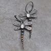 European and American Design Distressed Dragonfly Earrings Retro Insect Moonstone Earrings for Women