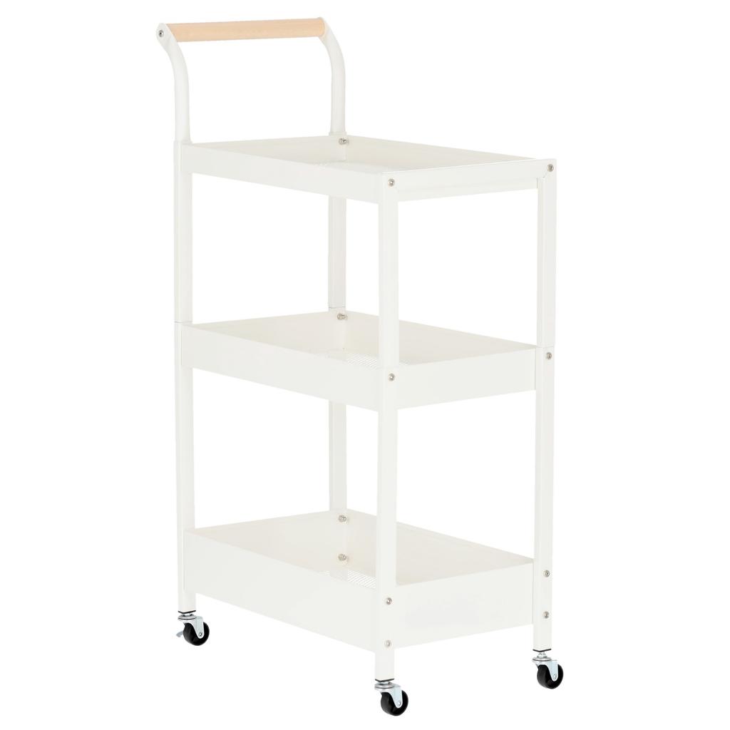 Hairdressing Trolley Cosmetic Spa For Salon Shelves Mobile Shelf On Wheels For Salon White