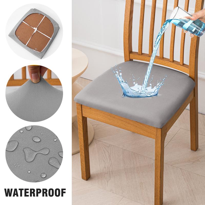Waterproof Seat Covers For Dining Room Elastic Chairs Covers Dining Chair Cover Washable Seat Case For Kitchen,El,Restaurant