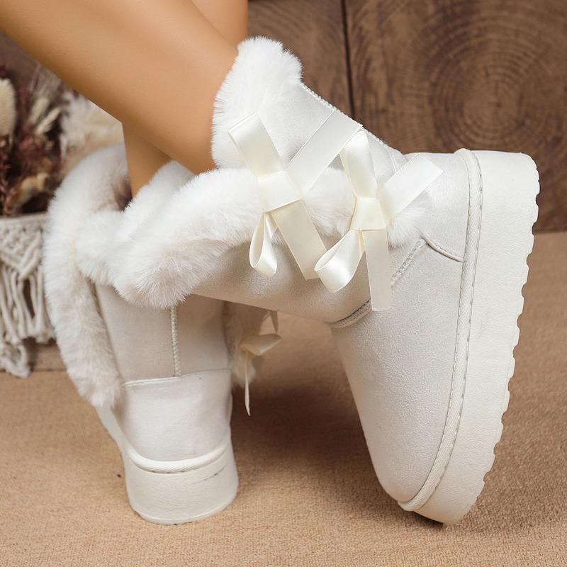 

Платформенные зимние ботинки женские зима 2025 новые с круглым носком универсальные флисовые утепленные с коротким голенищем зимние хлопковые 43