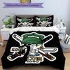 3pcs Duvet Cover Set (1*Duvet Cover + 2*Pillowcase, Without Core), Roronoa Zoro Print Bedding Set, Bedroom Decor, All‑Season, Gift