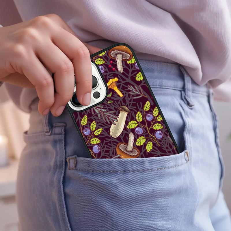 Mushroom Forest Phone Case For iPhone 17 Air 15 16e 14 13 Pro Max Coque 12 11 Pro Max PLUS Cover
