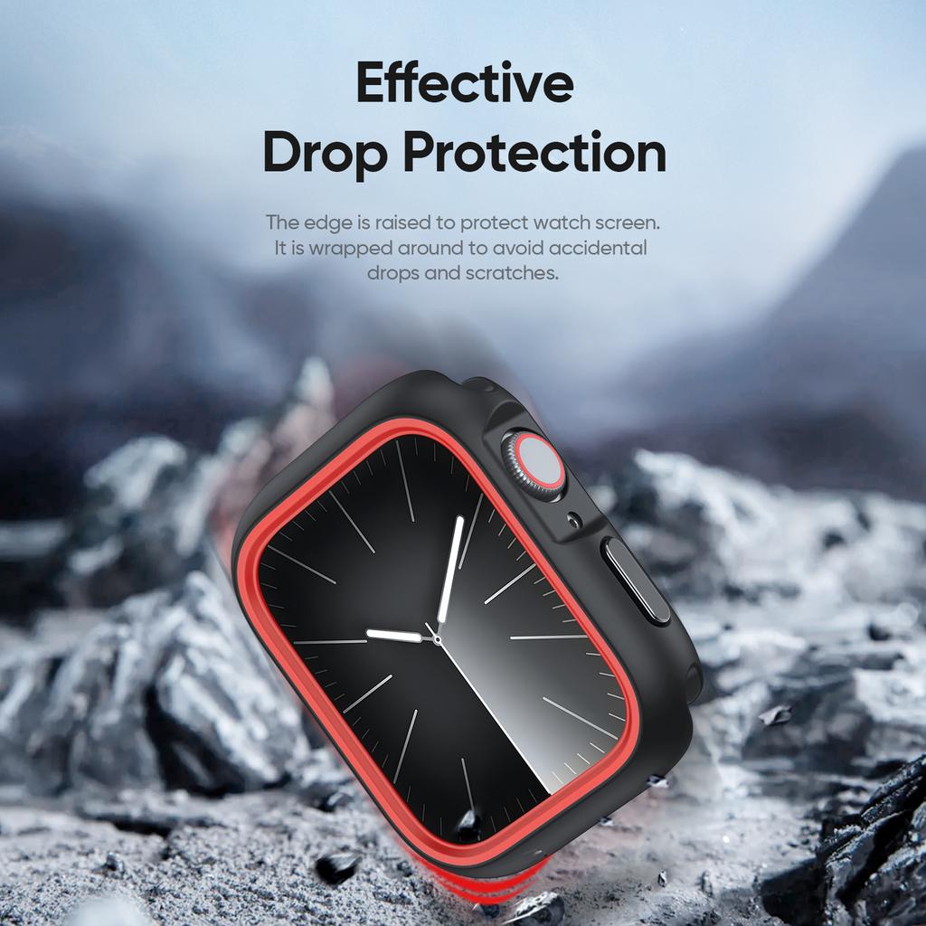 For Apple Watch Series 11/10 46mm Case DUX DUCIS Bamo Series Watch Cover Shockproof Smartwatch Protector