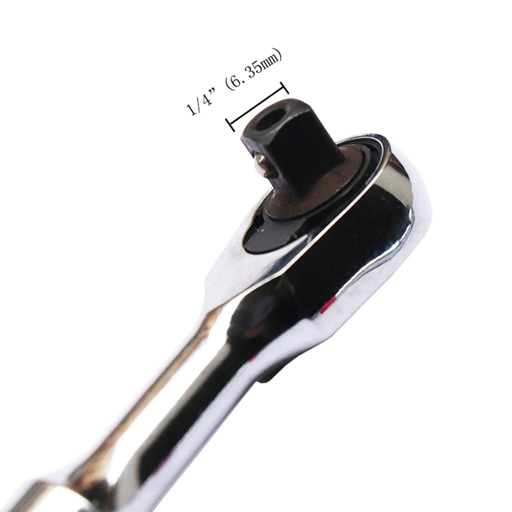 1/4 Zoll Ratsche Antrieb Ratsche Steckschlüssel Werkzeug Multifunktional Schnellverschluss DIY Handwerkzeug Ratschengriff Schraubenschlüssel