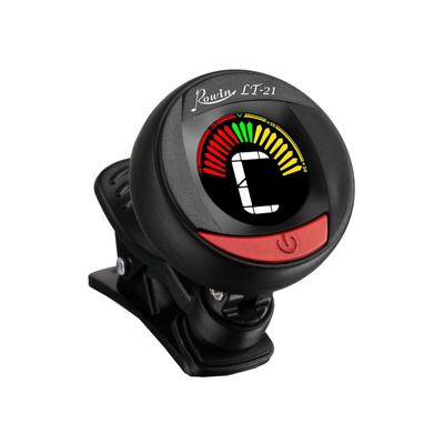 Rowin LT-21 Mini-Clip-Digital-Tuner mit zweifarbiger Hintergrundbeleuchtung und LCD-Clip-On-Tuner für Gitarre, Bass, Violine