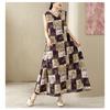 DIMANAF Nuevo 2026 Mujer Tallas Grandes Verano Playa Maxi Dama Vestido Largo Holgado Oversize Estampado Floral Vestido de Sol Ropa Chaleco Sin Mangas