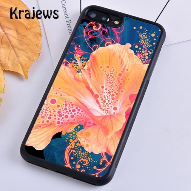 Krajews Butterflies Hibiscus Flowers Soft Phone Case Cover For iPhone 17 Air 16 15 14 Plus 11 12 13 Pro Max Coque Fundas