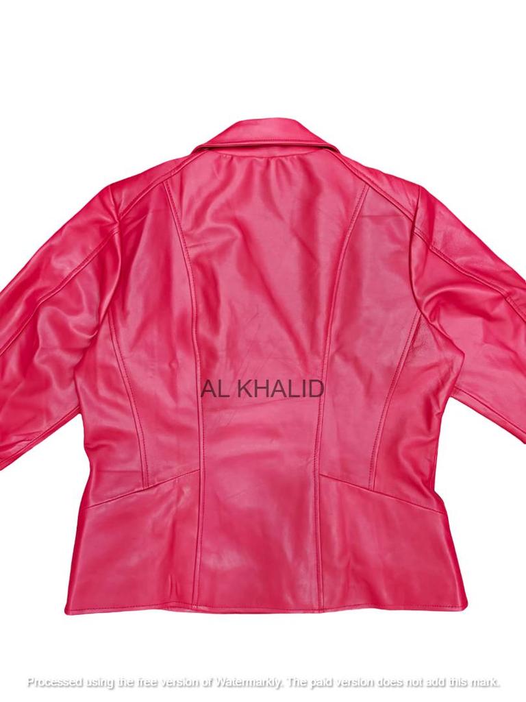 Red Women's Stylish Genuine Lambskin Jacket Soft Leather Designer Biker Jacket