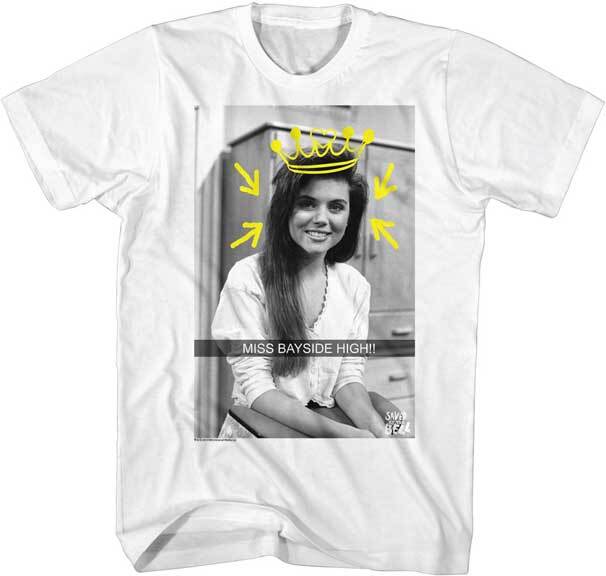Saved By The Bell Kelly Kapowski Miss Bayside High Golden Crown Men T Shirt XL