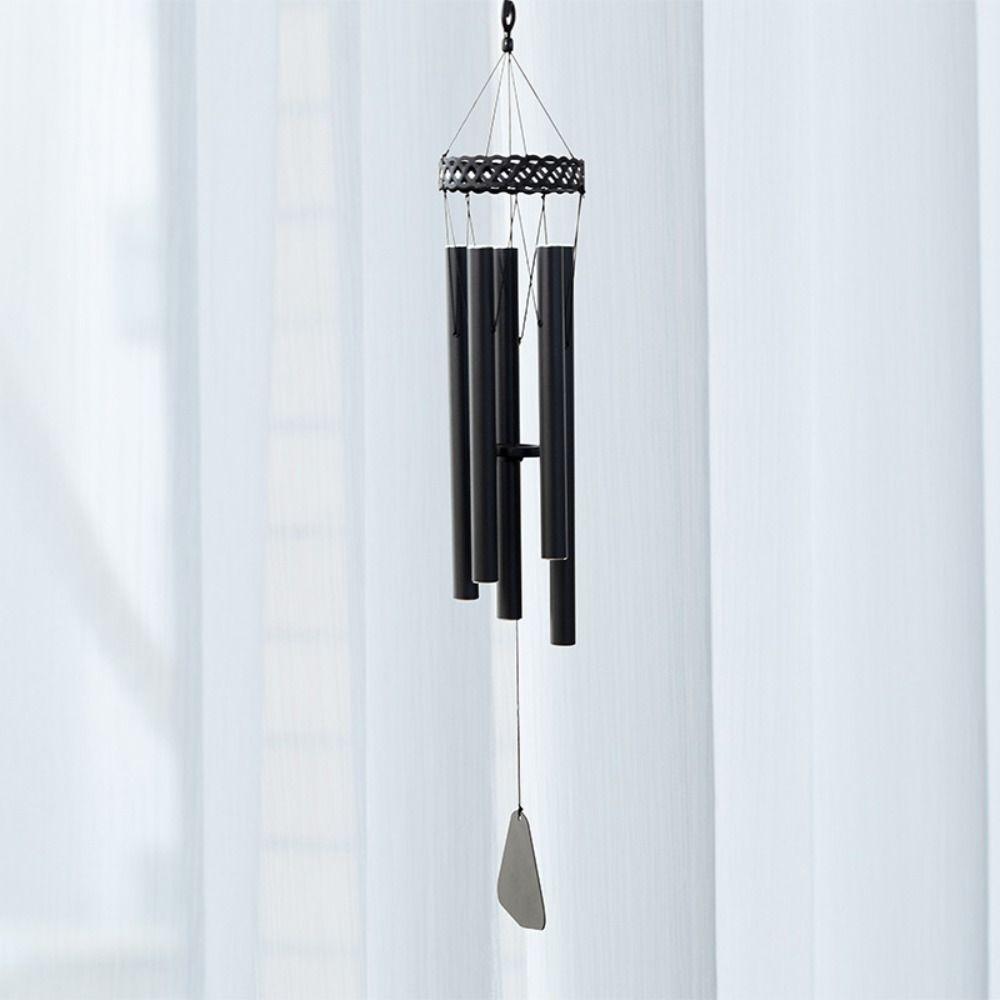 Retro Aluminum Tube Wind Bell Japanese Style Blessing Bell Hanging Decoration Wind Chimes  Room