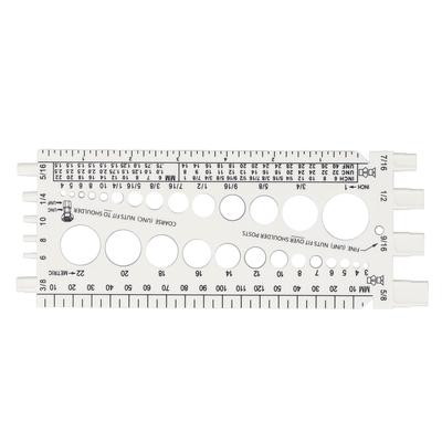 Nut Bolt Thread Gauge Checker M3 To M22 Metric and #4 To 34 Imperial Sizes Bolt and Nut Identifier