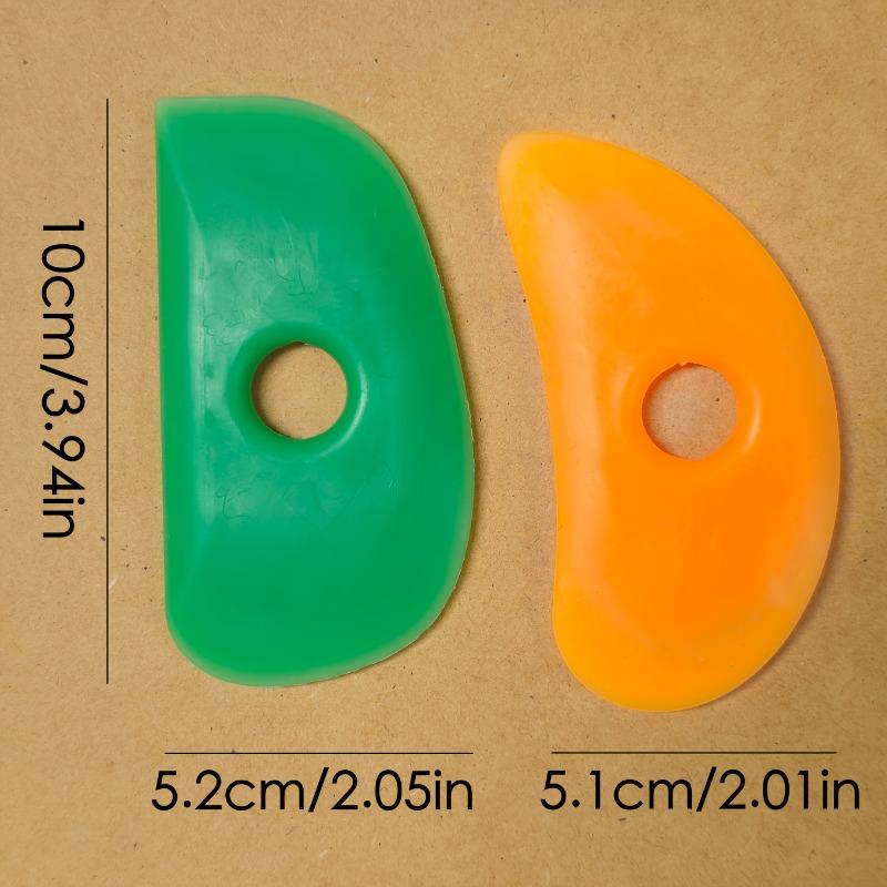 Silikonowe Narzędzia do Skrobania Ceramiki Ceramiczne Akcesoria do Rzeźbienia i Kształtowania DIY Gliniane Grawerowanie Wygładzanie dla Rzemieślników Hobbystów Nieładowane