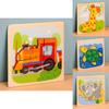 Wooden Toddler 3d Puzzle With Animal Matching And Interlocking Blocks For Early Education