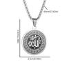 Roestvrij Staal Moslim Arabisch Islamitisch Religieus Hanger Ketting Mannen Vrouwen Amulet Sieraden Ramadan Cadeau