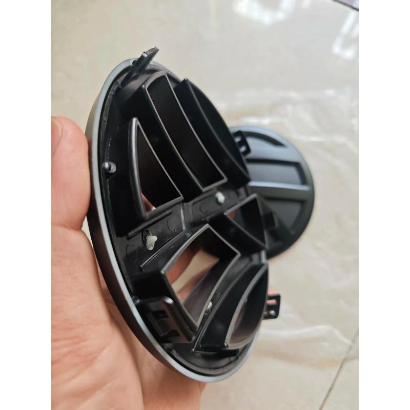 tgujh8 2026 Hot Emblems 2pcs 3D ABS Car Front Logo Grille Badge Trunk Badge Car Replacement Accessories for Tiguan 5N0853601 5ND853630 Front and Rear матовый черный