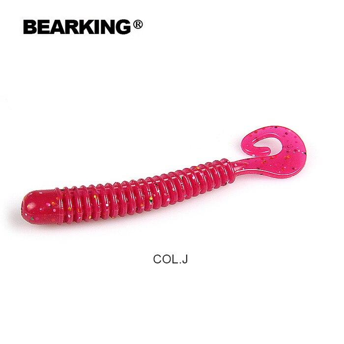 BEARKING Fishing Lure 65mm 1.6g 15pcs / Bag G Tail Soft Baits Fishing Wobbler Bass Bait Artificial Fishing Soft Lure Tacke