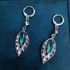 Elegant Green Leaf Geometric Ear Cuff: Versatile, Stylish, and Luxurious