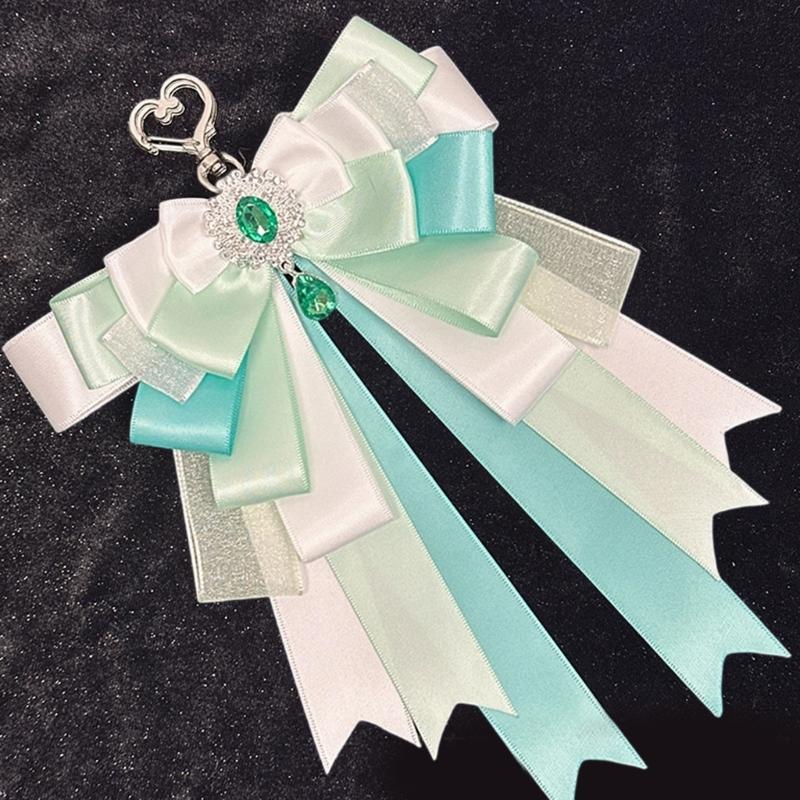 Ribbow Bows Bag Charm Pendant Purse Charms Aesthetic Keychains Keyring for Backpack Purse Handbag Decors