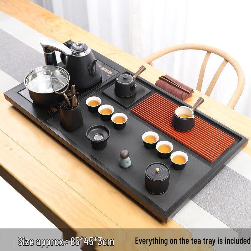 

Gongfu Wujin Stone Tea Set with Automatic Tray