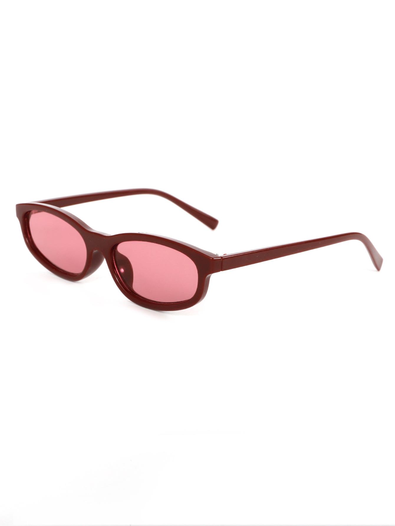 Small Frame Sunglasses Uv400 Uv400 Sunglasses Unisex Sunglasses Retro For Work Cycling Party красный