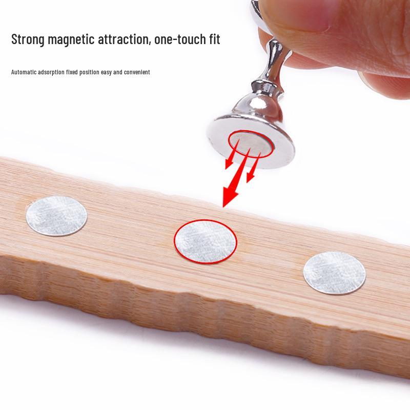 Solid Wood Magnetic Nail Art Holder for Beginners and Artists