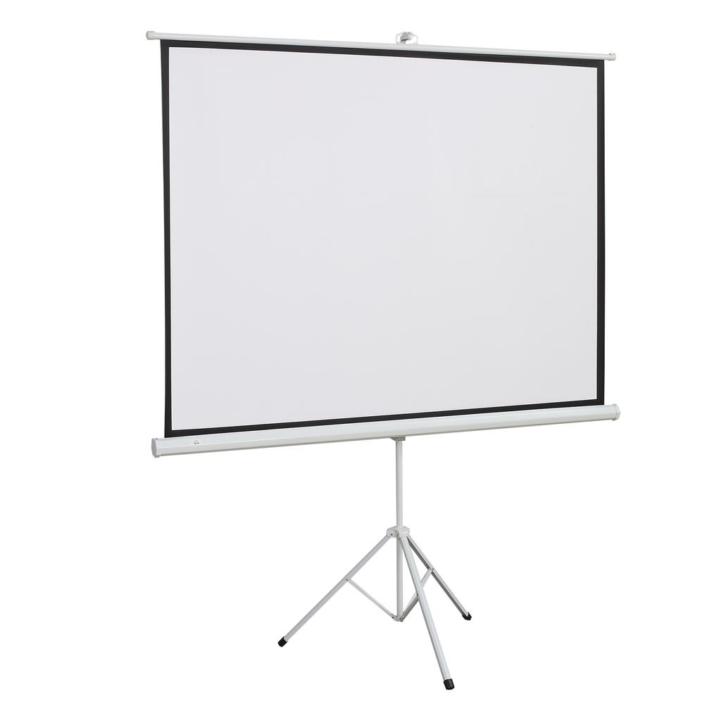 Projection Screen in 4:3 Format, Cinema Screen, Presentation Surface for Home or Office, White