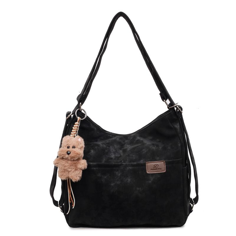 

Dual-Use Backpack Women s Lightweight Tote Bag Commuter Crossbody Bag чорний