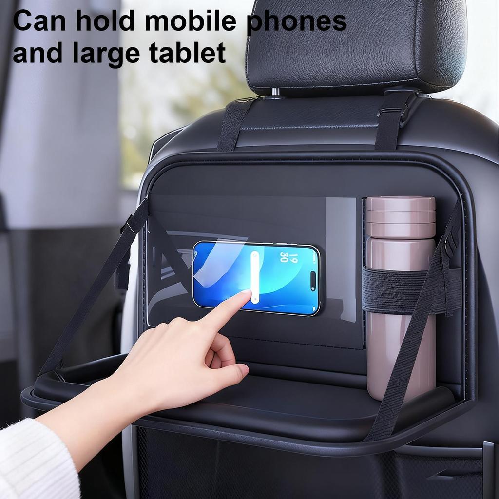 Kids Car Tray Storage Foldable Rear Desk Laptop Holder Car Table For Kids For Toddler Airplane Camping Long Ride Snack Time