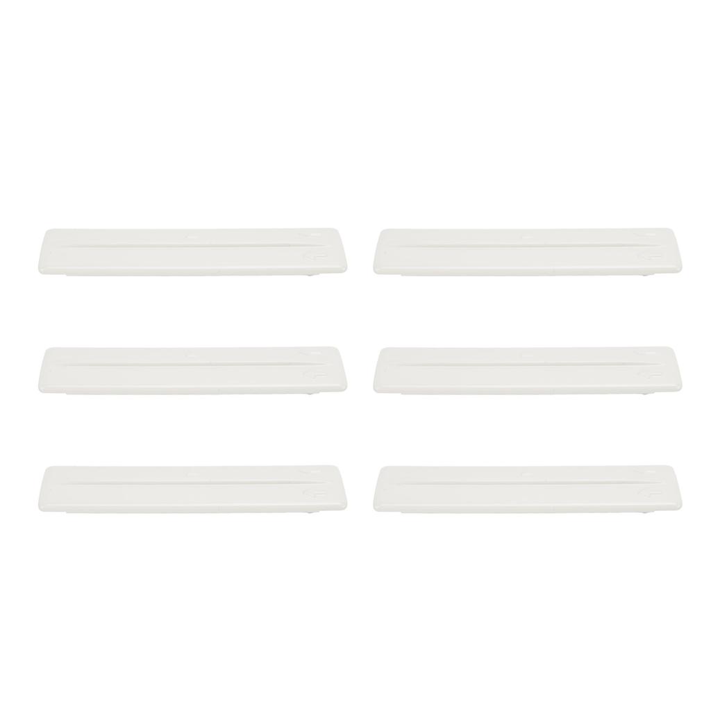 6PCS Roof Rack Removal Cover High Strength ABS Roof Drip Rack Molding Trim Clips Set for Fj Cruiser 2007‑2014 White OE: