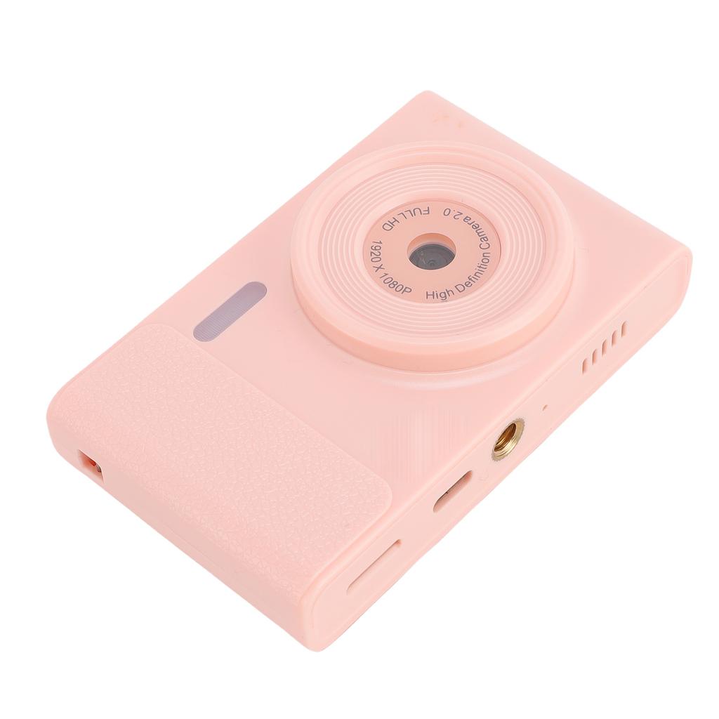 1080P Digital Camera 48MP Vlog Camera with Front and Rear Dual Lens Travel Video Camera for Photography Pink