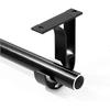 Confezione da 2 Supporti per Asta per Tende da Soffitto, Neri