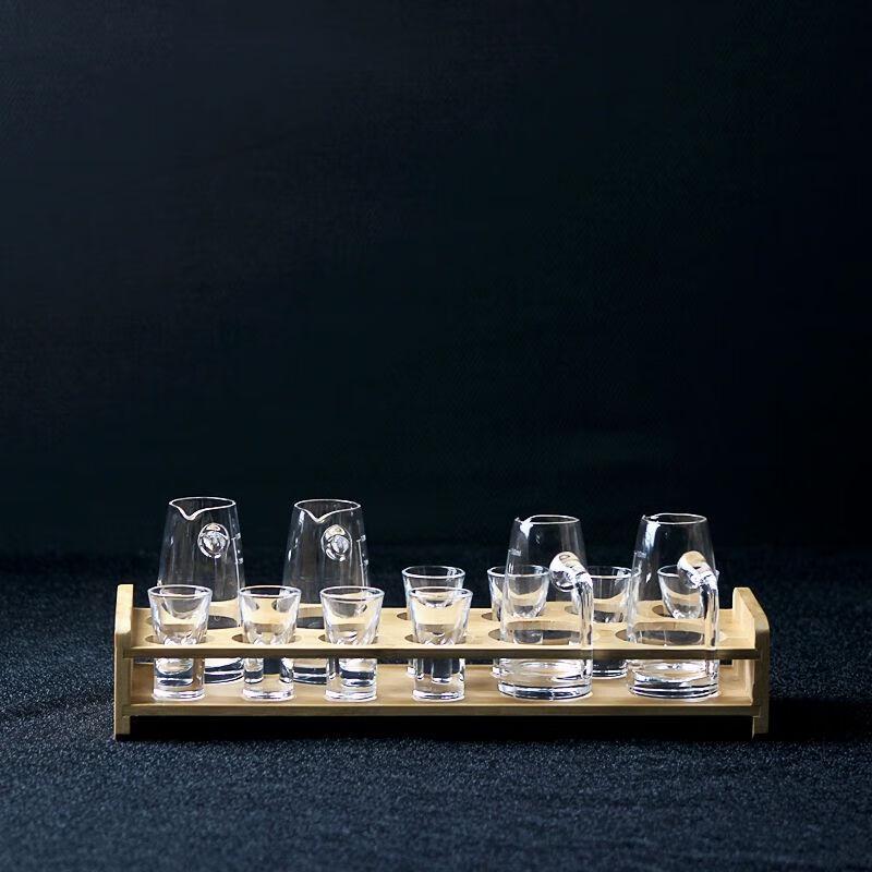 

Handmade Glass Liquor & Sake Decanter Set