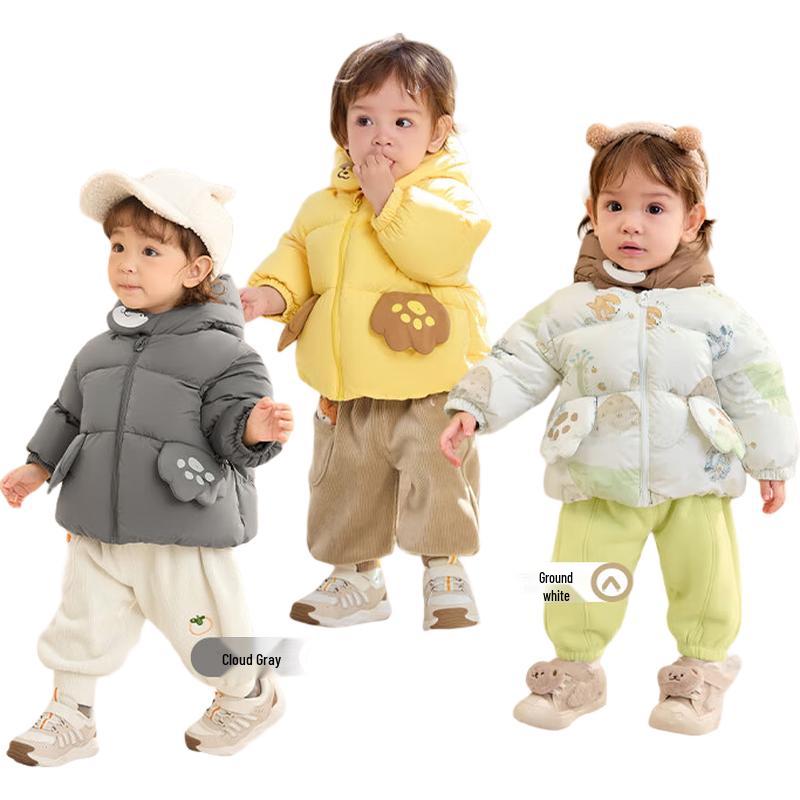 Balabala Unisex Kids Cartoon Duck Down Puffer Jacket 120