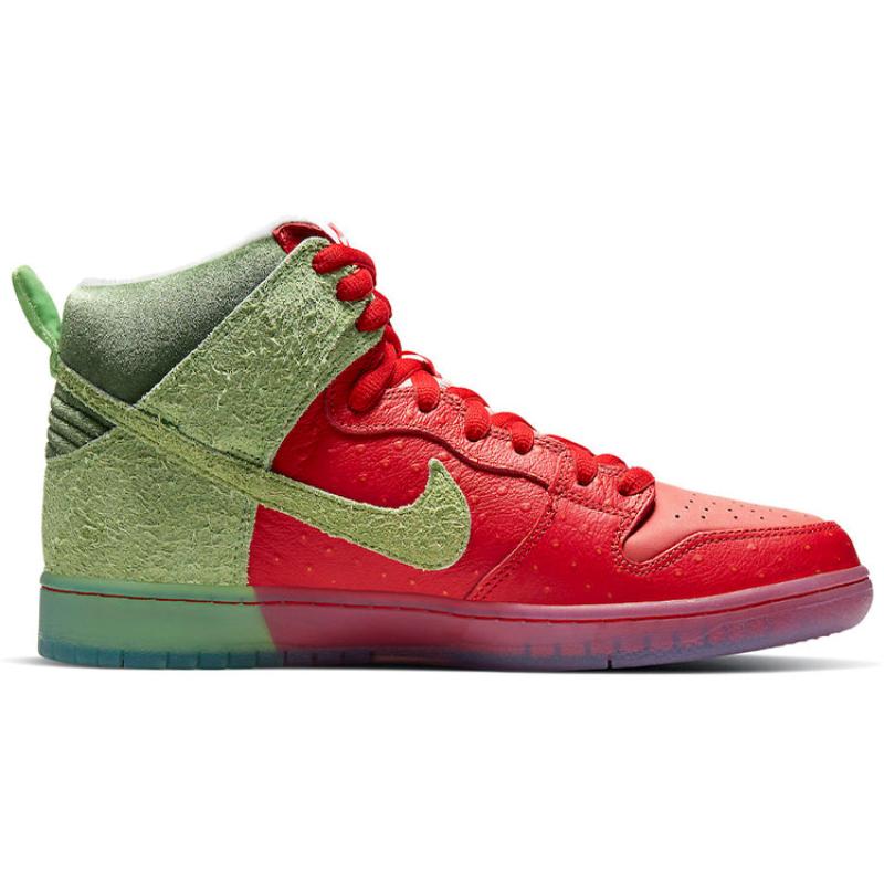 Nike SB Dunk High Pro Strawberry Skateboard Shoes CW7093-600