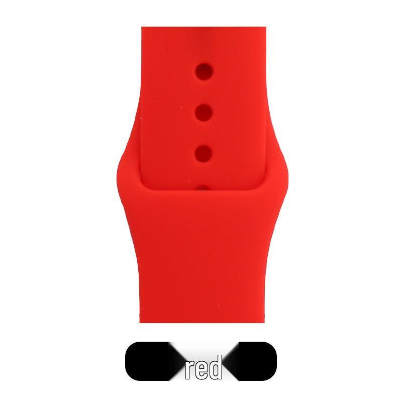 Apple Classic Solid Silicone Strap for iWatch 9/Ultra – Durable Solid Color Band