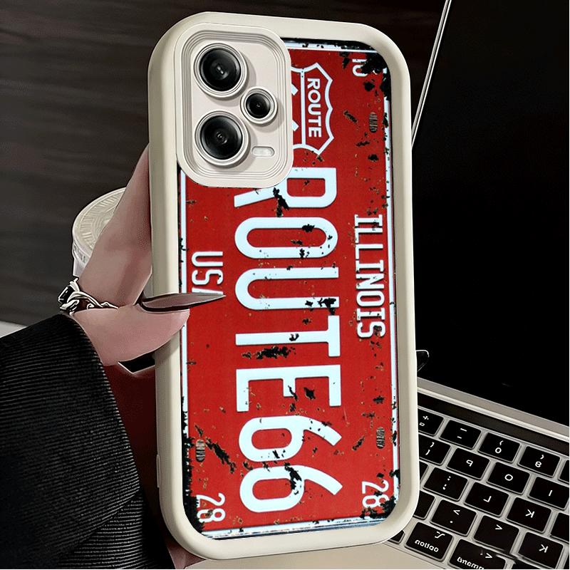 Retro Vintage License Plate Soft Phone Case for Xiaomi Redmi Note 15 14 13 12 11 Pro Plus 10S 11S 4G 11T 5G Shell Silicone Funda