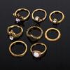 Gold Retro Punk Boho Ring Set 97