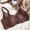 Women Seamless Underwear Sexy Lace Push Up Bra Fashion Leopard Print Wire Free Bras High Quality Thin Cup Breathable Lingerie