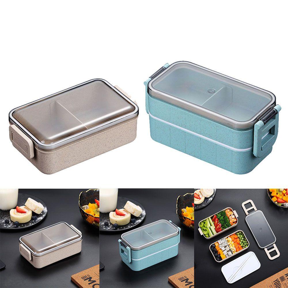Chopsticks Dinnerware Tableware Lunch Box Microwave Heating Food Storage Container Wheat Straw