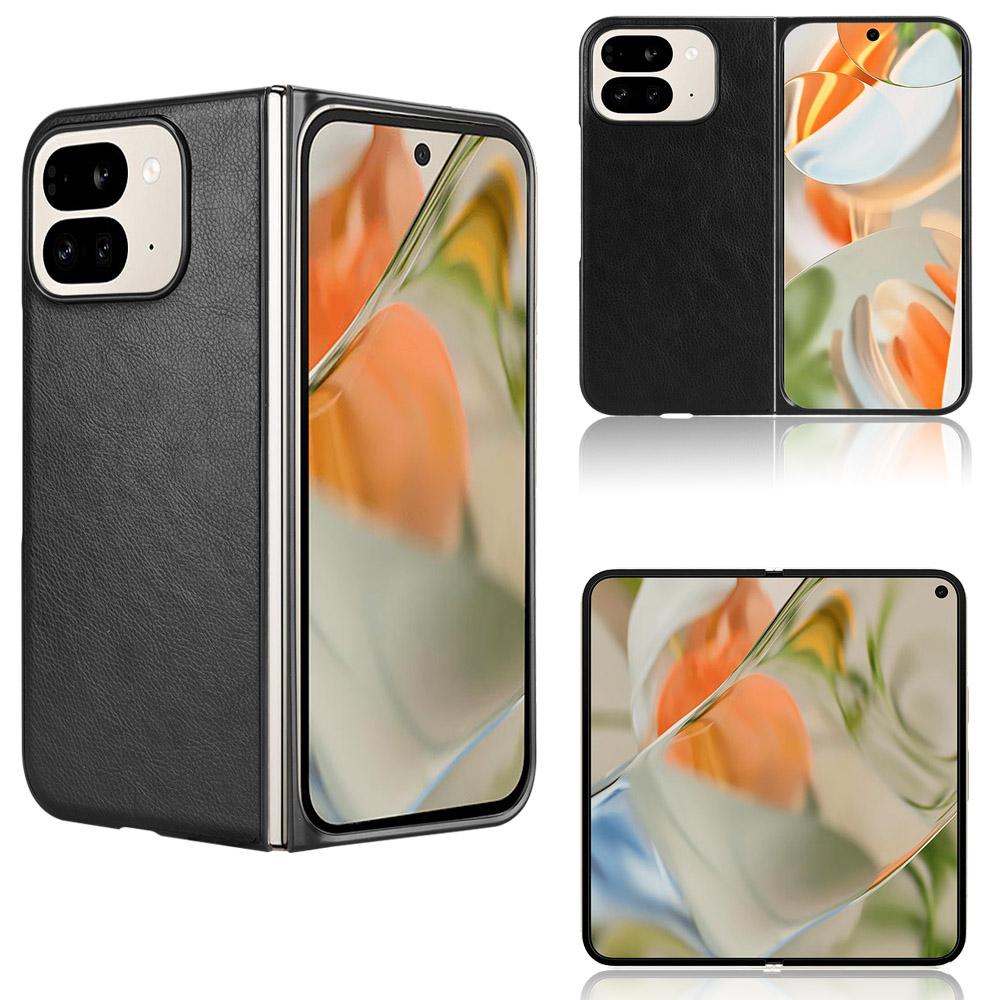 For Google Pixel 9 Pro Fold 5G Case Litchi Texture PU Leather+PC Phone Cover