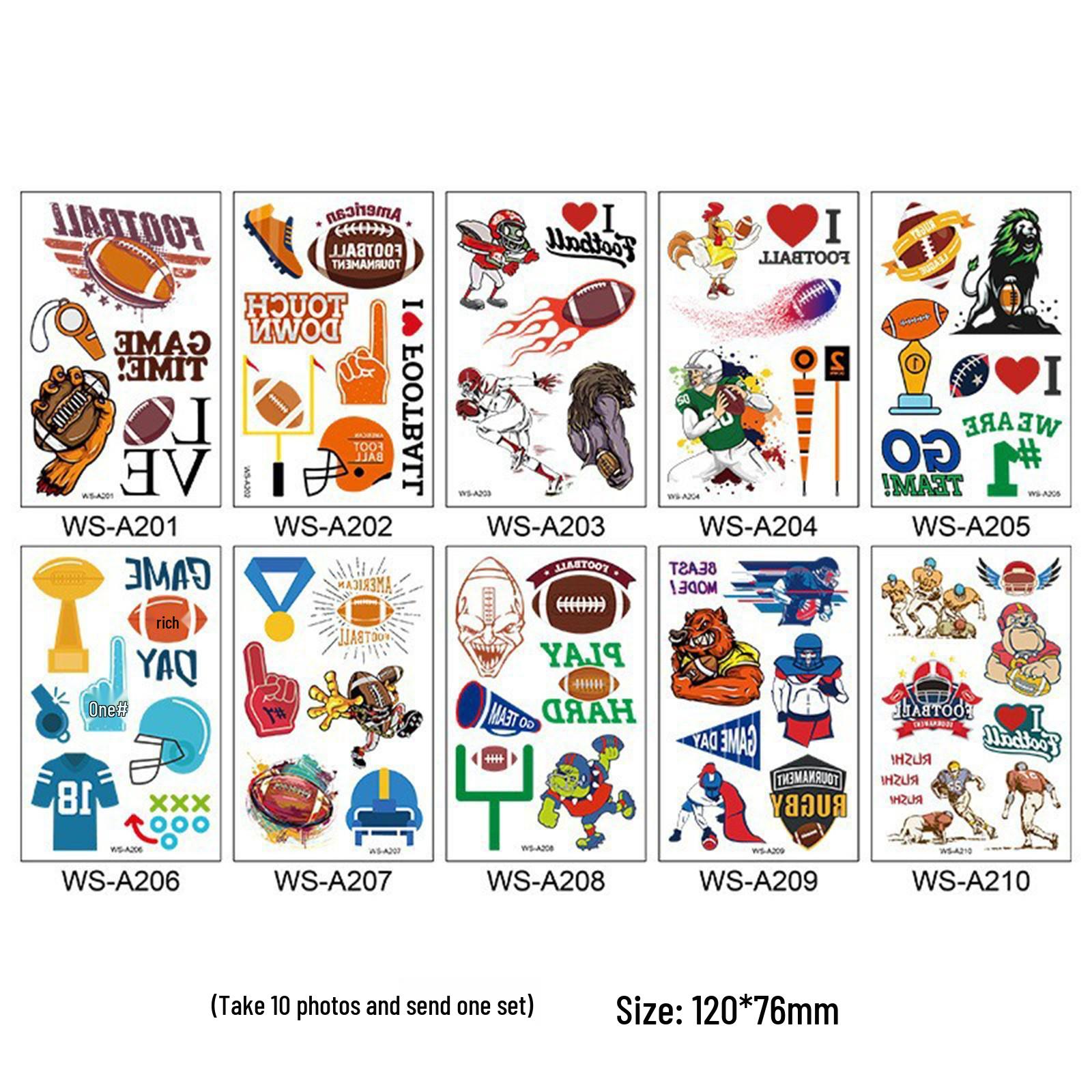 2026 World Cup & Copa América Waterproof Face Tattoo Stickers （Set Price）