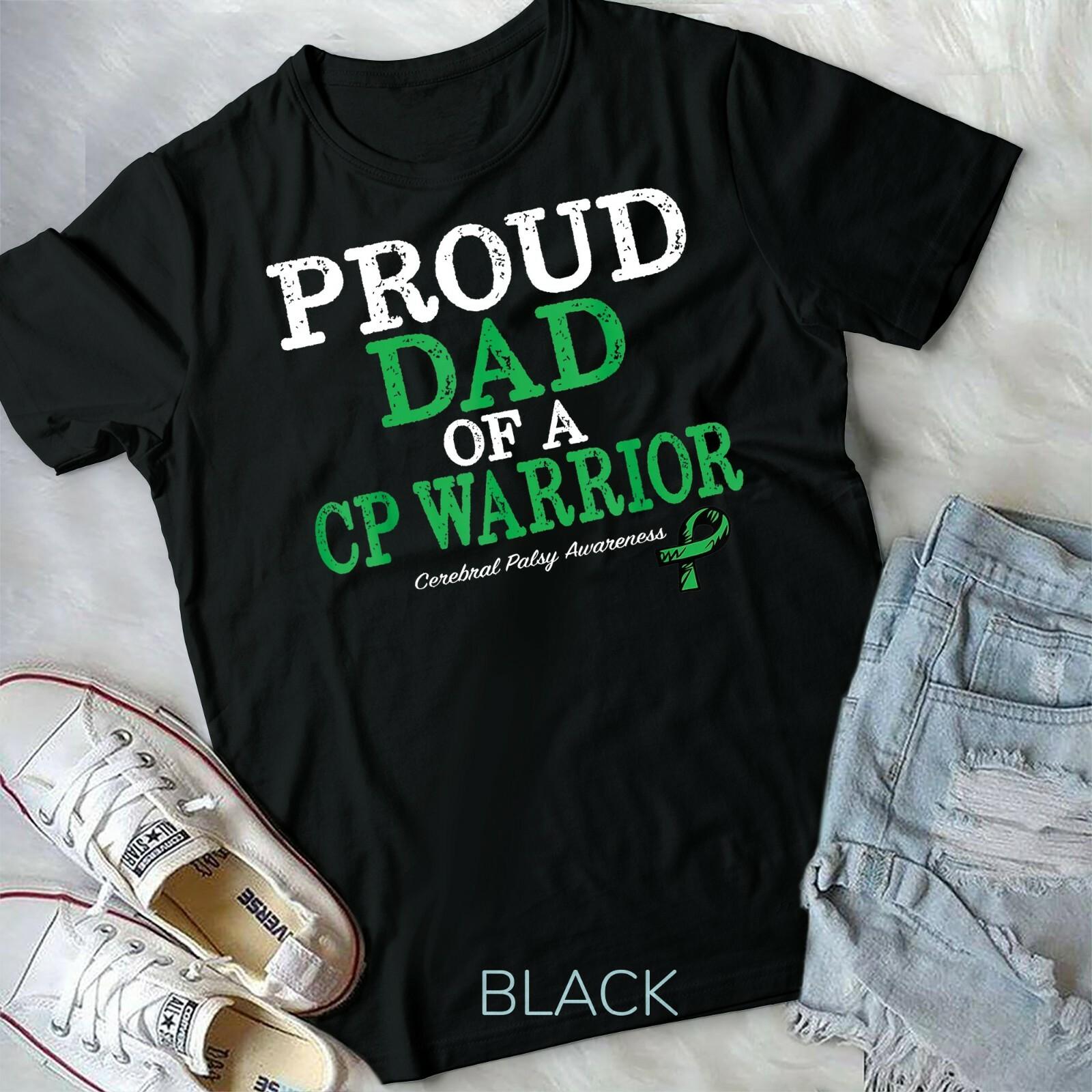 Mens Proud Dad Cerebral Palsy Awareness T-shirt Unisex T-shirt M