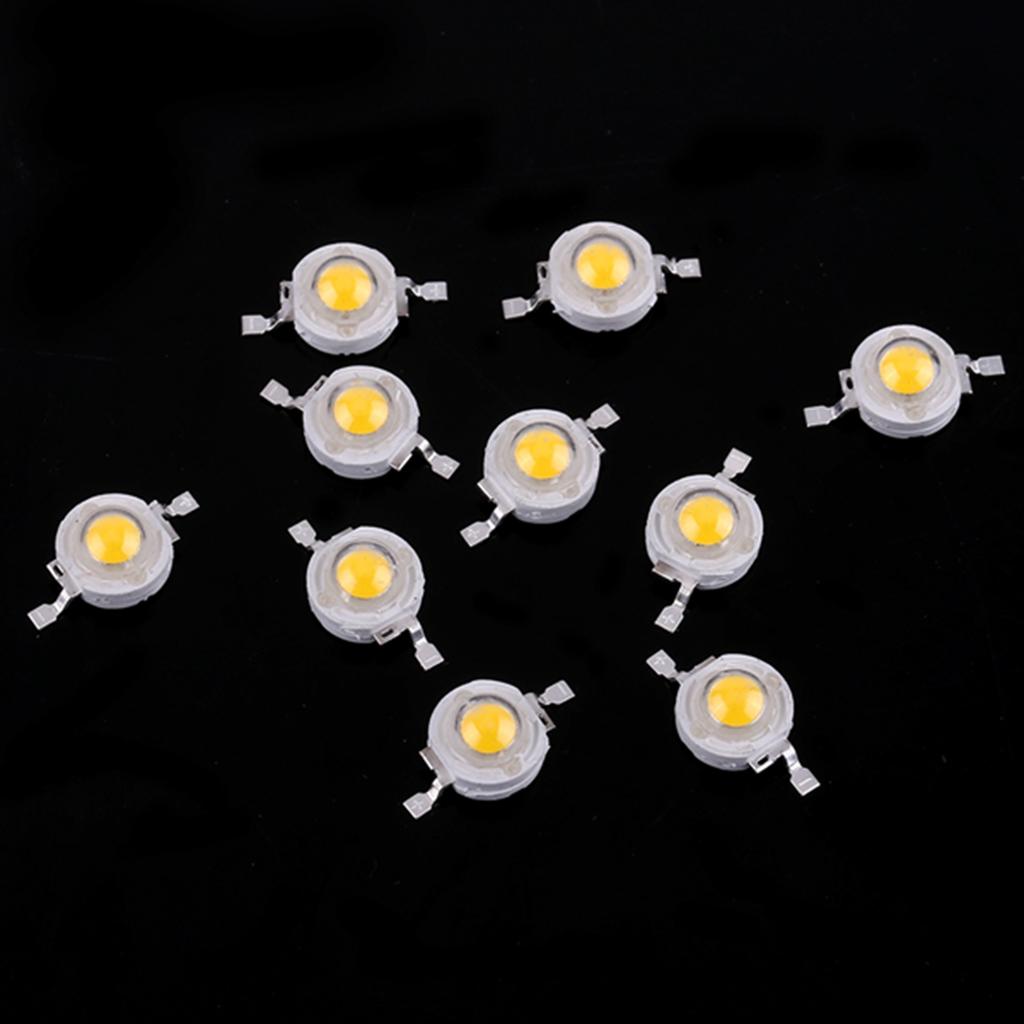 50pcs SMD 1W LED Lamp Bulb Beads Chip For Home Floodlight High White