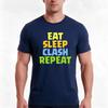 Eat Sleep Clash Repeat Funny Gift TShirt Summer Casual Cotton Tee Oversized Streetwear Tops Vintage Graphic Print