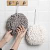 Chenille Hand Towel with Hanging Strap Highly Water Absorbent Soft Superfine Fiber Thickened Reusable Kitchen Bathroom Cleaning Wipe Towel