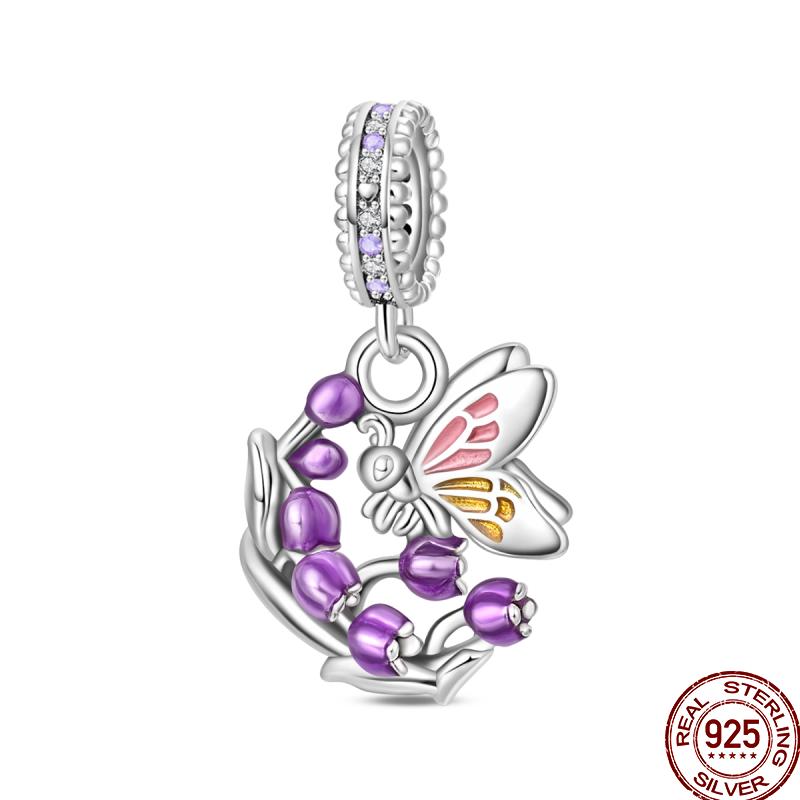 Spring Butterfly Collection Copper Sunflower Bear Butterfly Colorful Beads Suitable Fit 3Mm Original Bracelet