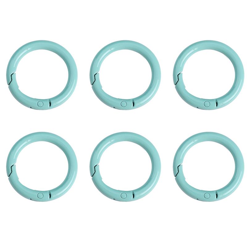 2/5/10Pcs Alloy Spray Painted Open Ring Spring Buckle Clasps For Key Bag Accessories